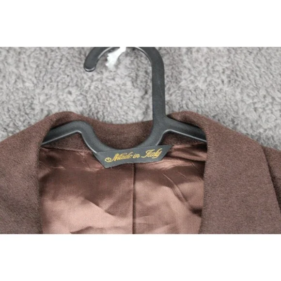 Louis Dell Olio Brown 100% Italian Cashmere Coat Blazer Jacket Mens Size 42R